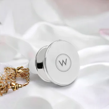 Verzilverde Wijnstopper met Initiaal