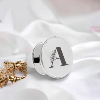 Blossom Initial Zilveren Wijnstop