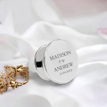 Gepersonaliseerde Verzilverde Wijnstop Madison