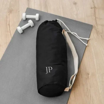 Gepersonaliseerde Yoga Mat Tas Zwart