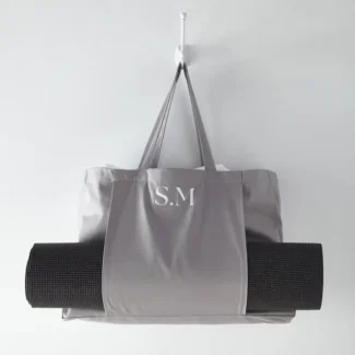 Gepersonaliseerde Yoga Tas grijs
