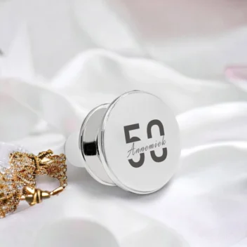 Verzilverde Wijnstop voor Mijlpaal Verjaardagen