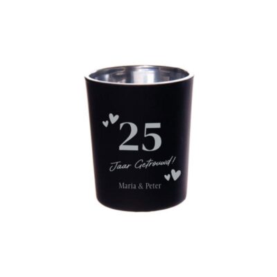 Vonken van Geluk Theelichtjes zwart