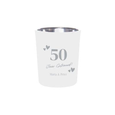 Jubileumvonk Theelichtjes wit