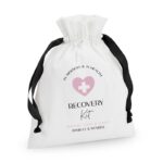 Gepersonaliseerde In Sickness & In Health Recovery Kit Zakjes in blush als bruiloft bedankje