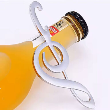Symphony Flesopener Zilver Bedankje met Fles voor Bruiloft