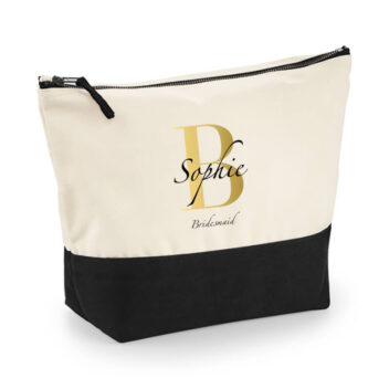 Gepersonaliseerde Canvas Toilettas voor Bruidsmeisje en Getuige