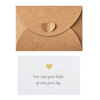 Liefs per Post Gepersonaliseerde Mini Wenskaartjes met Persoonlijke Boodschap