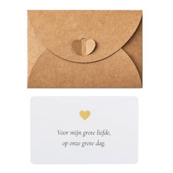 Liefs per Post Gepersonaliseerde Mini Wenskaartjes met Persoonlijke Boodschap