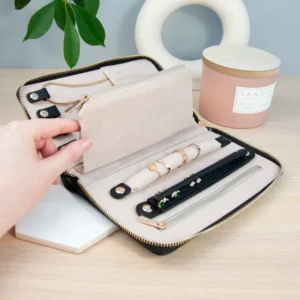 Sieradendoosje St. Tropez Gepersonaliseerd | Zwart Open Reis Cadeau