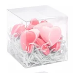 Transparante Doosjes 5 cm - 10 Stuks voor Snoep en Cadeau Bedankjes Bruiloft Babyshower