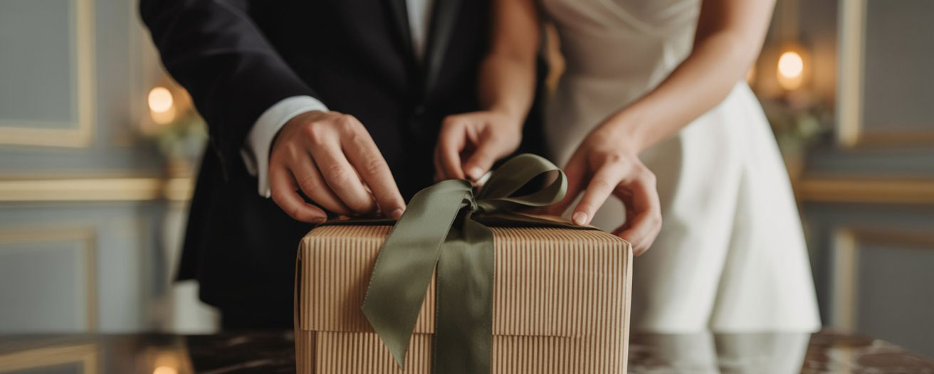 Tot 10% Korting + Gratis Verzending | Gifts & Weddings" 1 Prachtig ingepakt cadeau