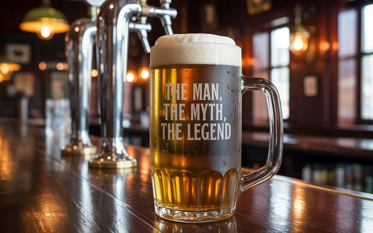 gegraveerde bierpul man myth legend