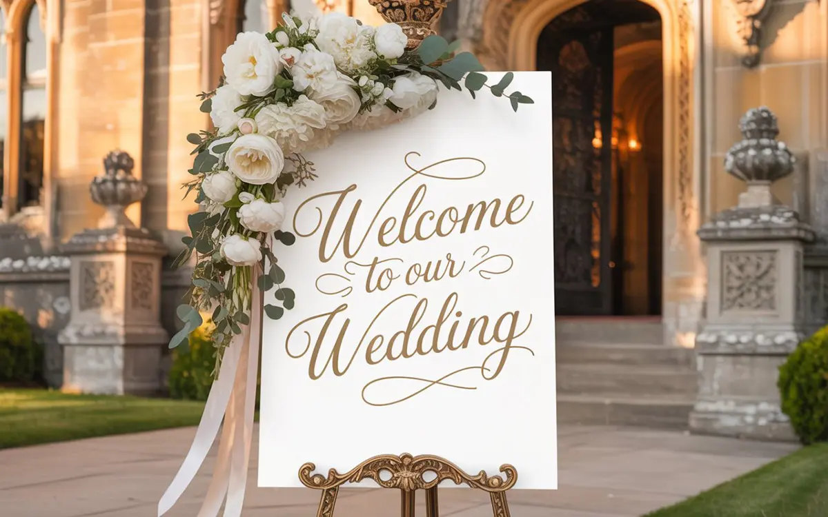 rechthoekig welkomstbord klassiek