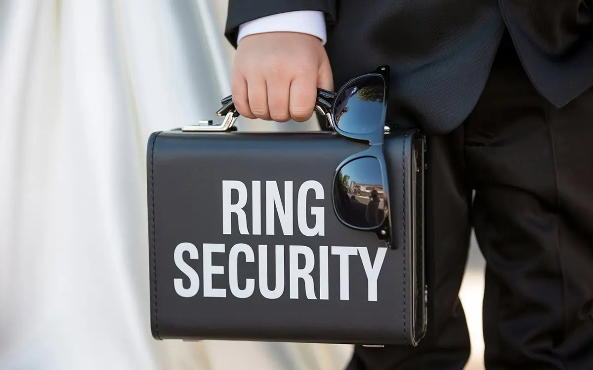 ring security koffer met tekst