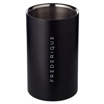 Mat Zwarte Urban Wijnkoeler - Minimalistisch Cadeau voor Haar