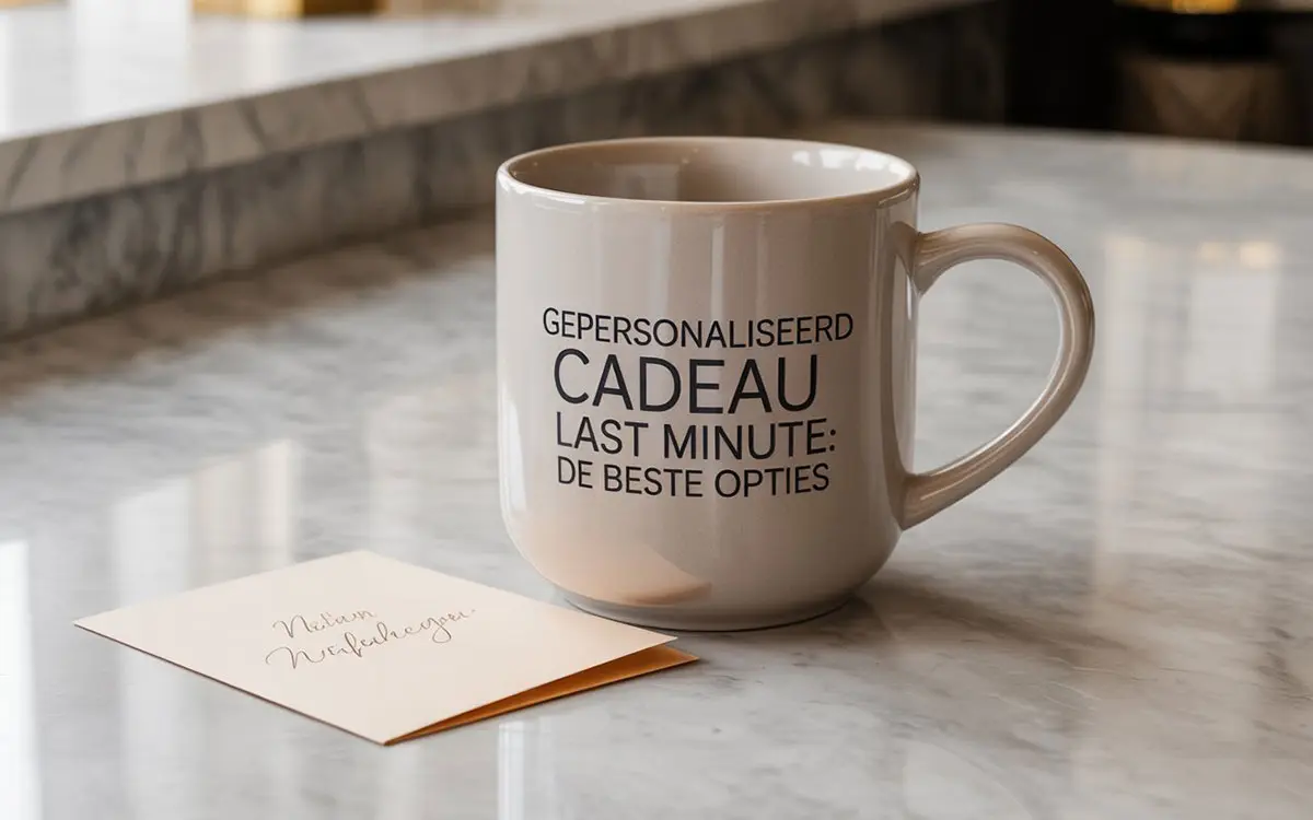 gepersonaliseerde mok naam last minute cadeau idee