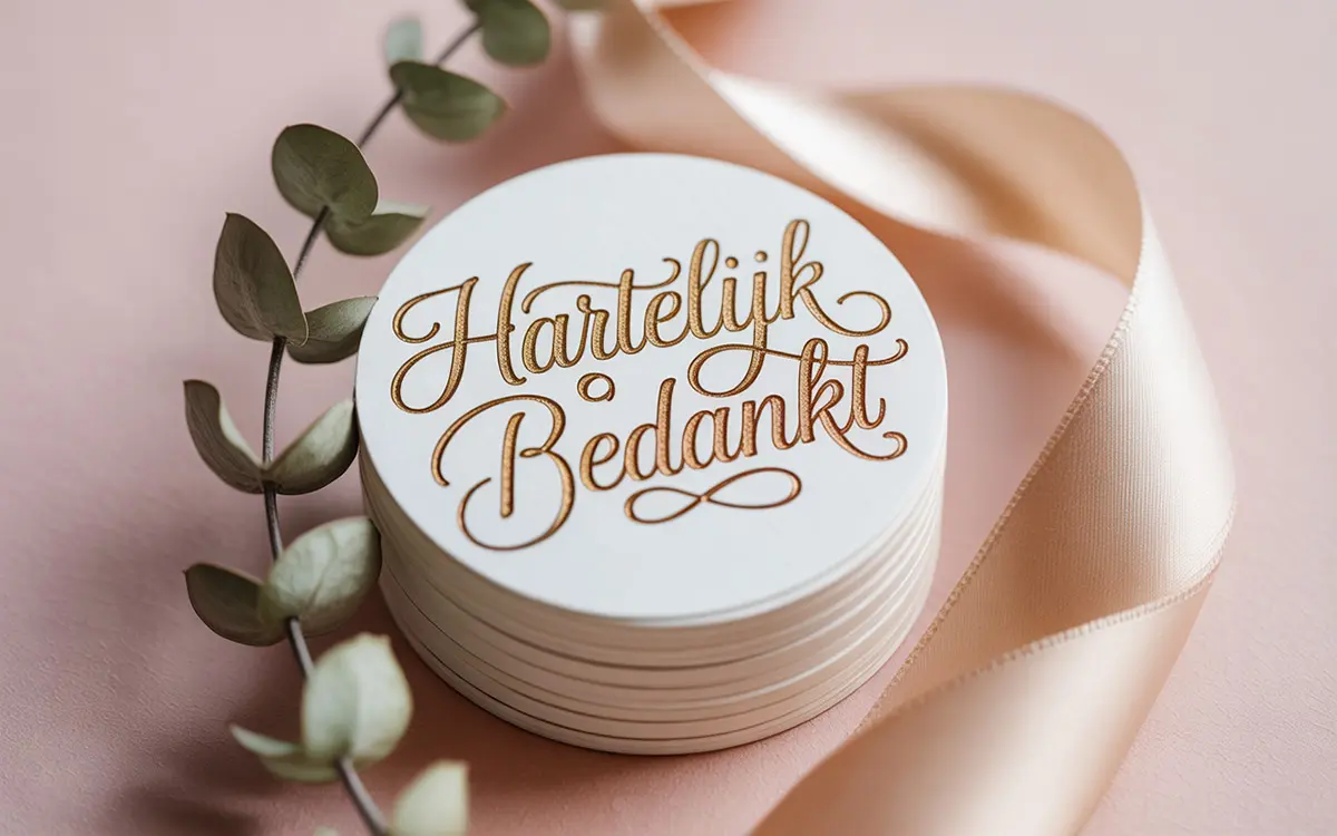 stickers bedankjes bruiloft tekst