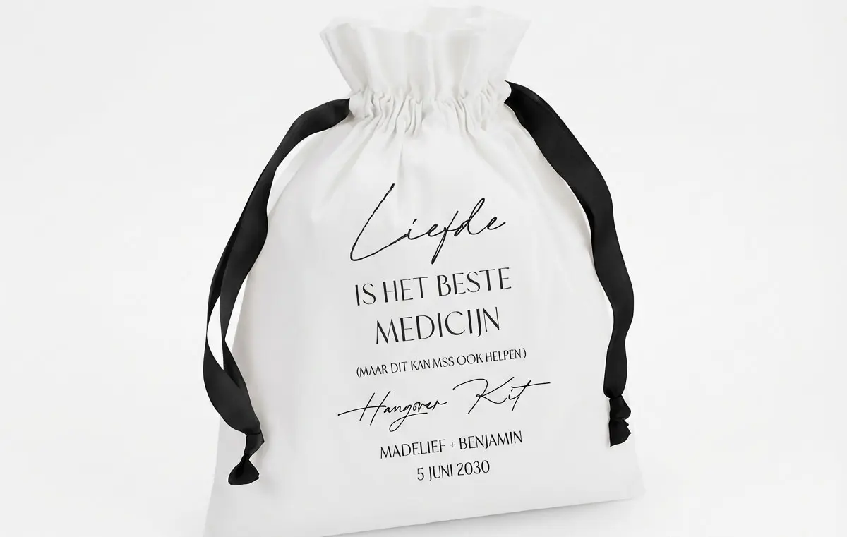 Hangerkit zakjes bedankjes bruiloft