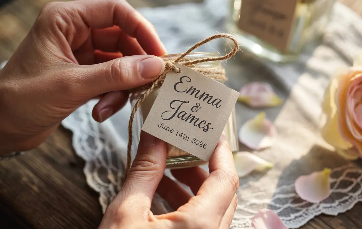 bedankjes label ontwerpen