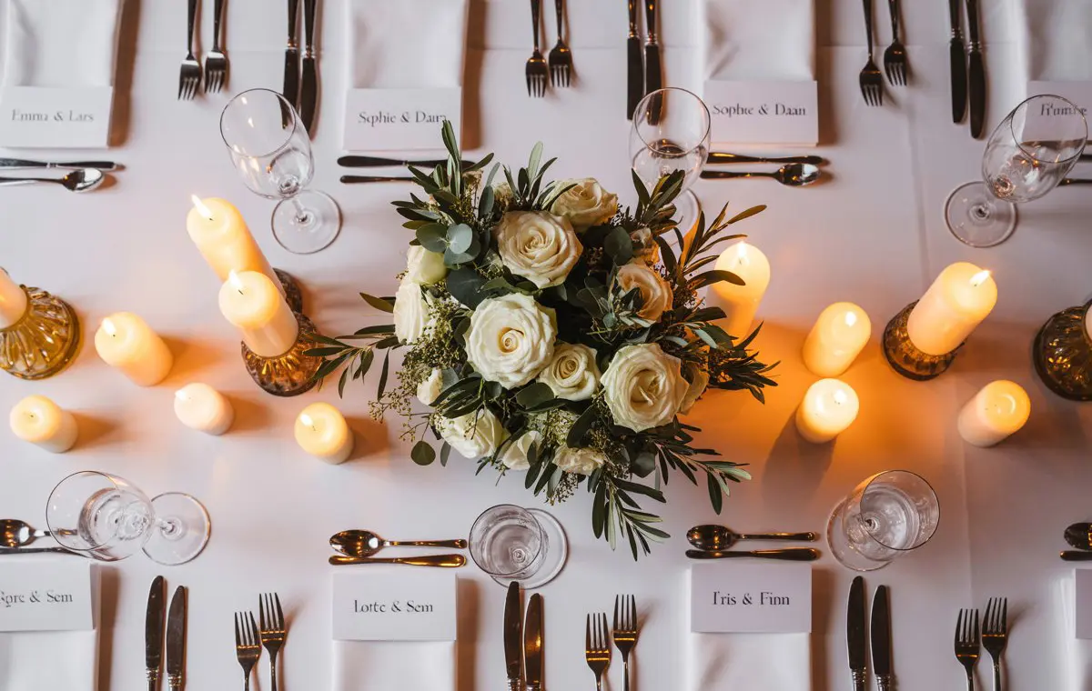 bedankjes presentatie tafel