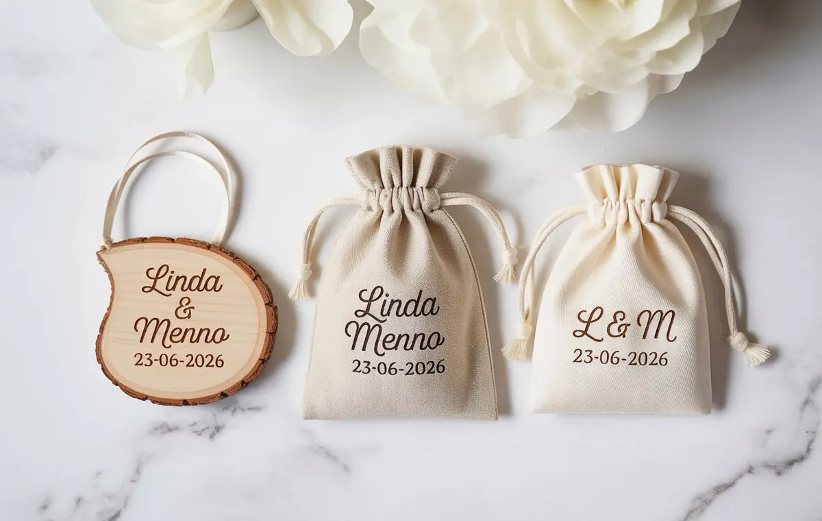 gepersonaliseerde bedankjes met naam technieken