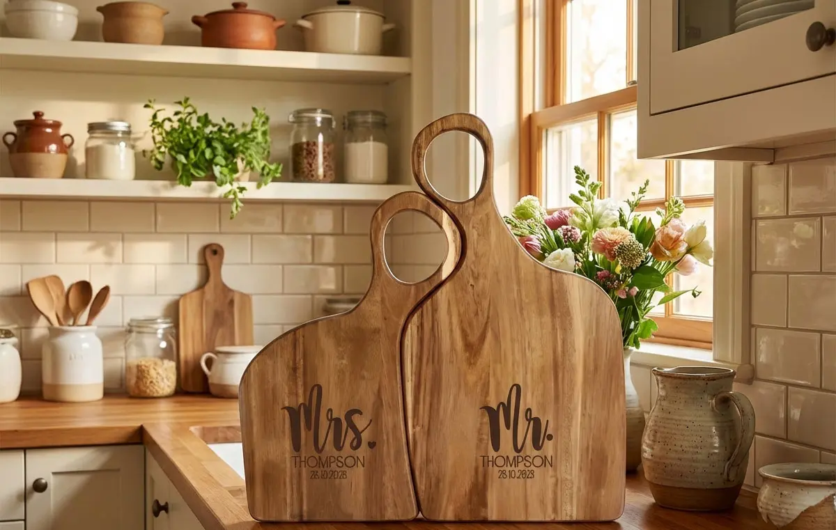 mr en mrs serveer plank