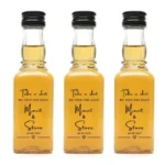 Gepersonaliseerde 50ml shotflesjes met 3D reliëf bedrukking - We Tied the Knot design
